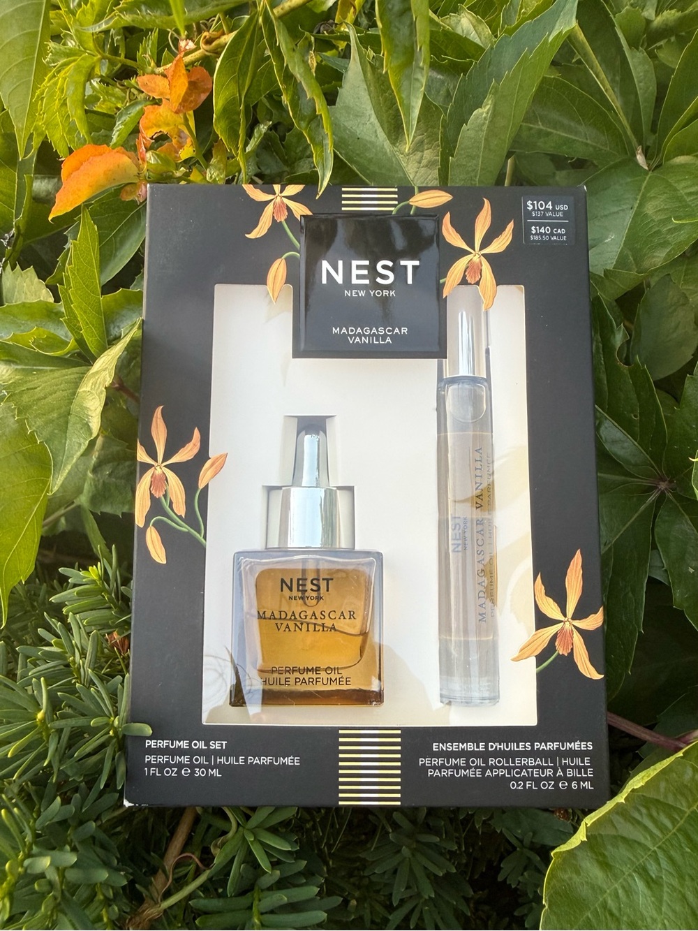 NEST New York Madagascar Vanilla Perfume Oil Set, NIB/Sealed